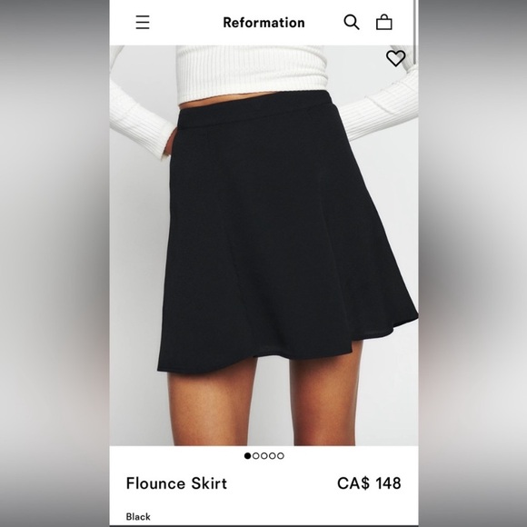 Reformation Dresses & Skirts - REFORMATION - Flounce Skirt [blue & white flowers]